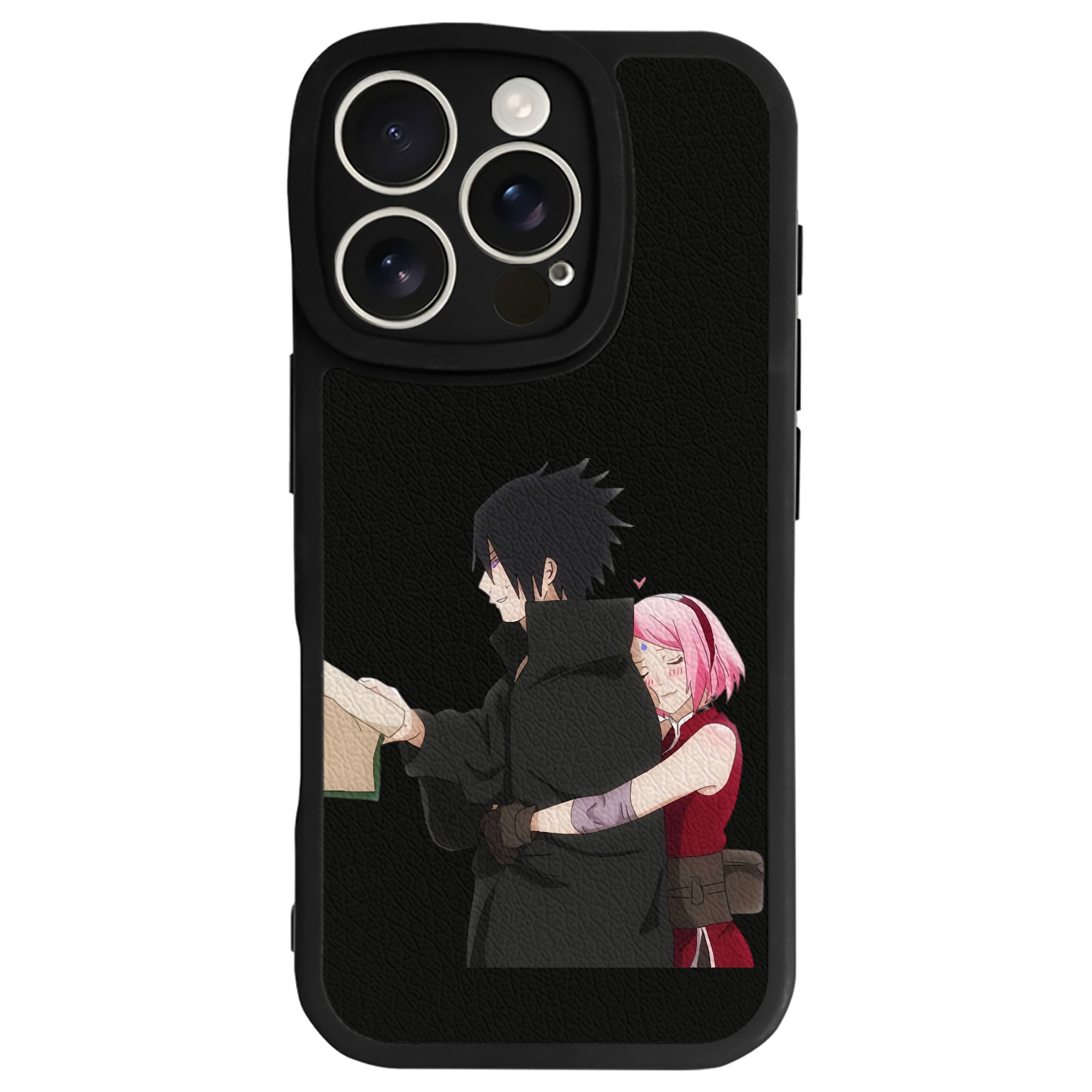 （画像用） NARUTO -ナルト- うちは サスケ Uchiha Sasuke 【iPhone 16シリーズ対応】シリコンスマホケース（レザー調） 材質：シリコン